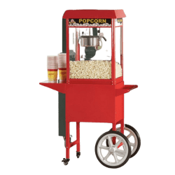 Popcorn Machine with Cart  (12 oz)