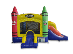 MiniCrayonBounceandSlide 1 1751399619 Mini Crayon Bounce House Slide