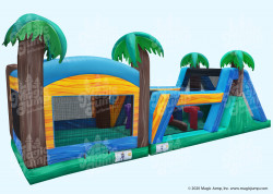 45 tropical bounce house obstacle 1 1641489321 45' Tropical Bounce House Obstacle