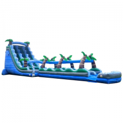 65 foot double lane inflatable water slide tropical marble2 169938 1 65’ TROPICAL SLIP AND SLIDE