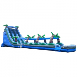 65 foot double lane inflatable water slide tropical marble2 1699384112 65’ TROPICAL SLIP AND SLIDE