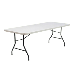 White Rectangular Folding Table