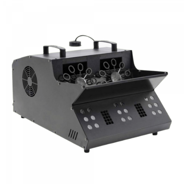 Bubble Fog Machine with LED Lights 3 In 1 Double Bubble