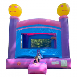 pink emoji bounce house main 1721243048 Lite Pink Smiley Face