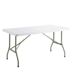 1917559 1727454182 White Rectangular Folding Table